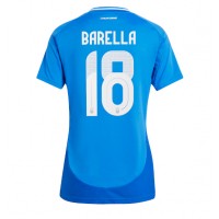 Dres Taliansko Nicolo Barella #18 Domáci pre Ženy ME 2024 Krátky Rukáv